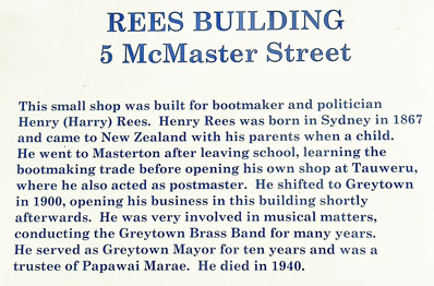 Rees Building, 5 McMastert St, Greytown Heritage Walk